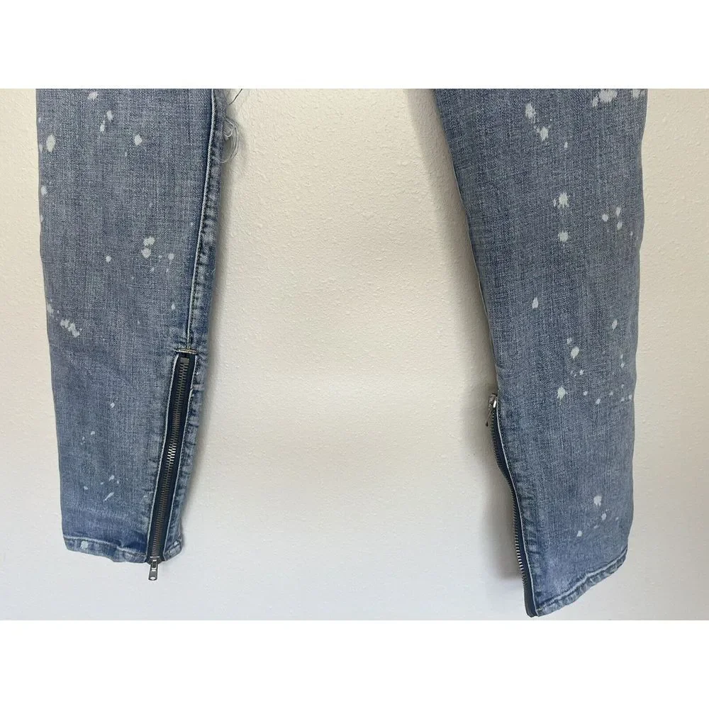 Embellish Brand Jeans Mens Size 30x31 Distressed‎ Destroy Paint Denim NYC Street - Picture 9 of 12